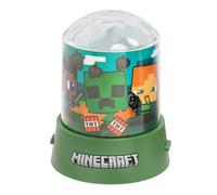 Paladone, Luce di proiezione da festa di Minecraft, lampada a LED RGB con licenza ufficiale, per bambini, casa, compleanni e feste, alimentata a batteria, prodotto a tema videogiochi