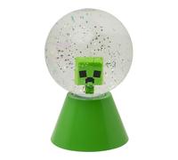 Paladone Minecraft Creeper - Palla di neve a LED con glitter, con licenza ufficiale, cambia colore, per bambini e ragazzi, prodotto da gioco, design compatto, verde