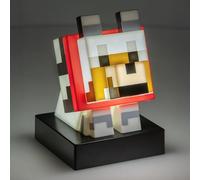 Paladone Minecraft Wolf Icon Light - 11cm Light-Up Figure for Bedroom, Desk or Gaming Setup - Battery Powered