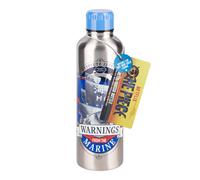Paladone One Piece Marines Stainless Steel Water Bottle with Screw-Top Lid 500 m