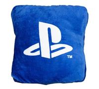 Paladone PlayStation - Coperta con cuscino 2 in 1, con licenza ufficiale, coperta da viaggio Sony, pieghevole, morbida e soffice, design compatto per sala giochi o decorazione camera da letto, ideale