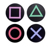 Paladone PlayStation Sottobicchieri in Metallo, Set da 4