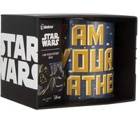 Paladone Star Wars Tazza I Am Your Father nero giallo stampato cornice 300ml