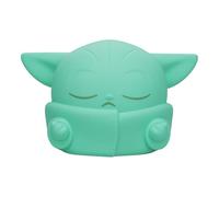 Paladone, Star Wars The Mandalorian Grogu SquishyGlo - Luce notturna in silicone, morbida lampada a LED con 3 livelli di luminosità e spegnimento automatico, ricaricabile per camera da letto dei