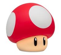 Paladone Lampada Super Mario Super Mushroom SquishyGlo - Luce notturna in silicone ricaricabile con 3 livelli di luminosità, prodotto ufficiale Nintendo