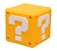 Paladone Super Mario Question Block SquishyGlo Light - Soft Silicone Night Light, Rechargeable LED Lamp, Official Nintendo Merchandise