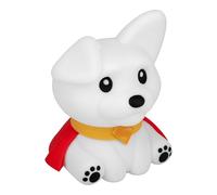 Paladone Superman Krypto The Superdog SquishyGlo - Lampada in silicone con licenza ufficiale DC Comics per bambini, ragazzi e adulti, decorazione per camera da letto ricaricabile e senza fili