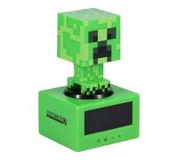 Paladone Sveglia Creeper Icon - Ufficiale con Musica Minecraft e Luce Notturna per Bambini