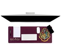 Paladone - Tappetino per scrivania con stemma di Hogwarts di Harry Potter, 40 x 80m cm, per scrivania da ufficio, computer portatile, per casa e ufficio, grigio, misura unica