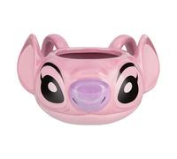 Paladone, Tazza da caffè in ceramica a forma di Angel della Disney, 450 ml, prodotto di Lilo & Stitch con licenza ufficiale, bicchieri 3D per bevande calde, tè, cioccolata calda