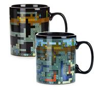 Paladone Tazza da caffè XL Minecraft, 550 ml, in gres porcellanato che cambia colore con il calore