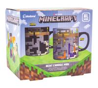 Paladone Tazza da caffè XL Minecraft 550ml porcellanato che cambia colore con i