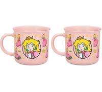 Paladone, Tazza della Principessa Peach di Super Mario che si modifica con il calore, 300 ml, con licenza ufficiale Nintendo, tazza da caffè in ceramica rosa, per bevande calde, da collezione
