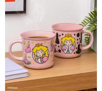Paladone Super Mario Princess Peach Tazza con effetto termico, 300 ml, licenza ufficiale, rosa, tazza da caffè in ceramica per bevande calde, regalo per gamer, collezione Nintendo, cultura pop