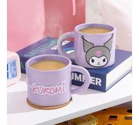 Paladone Kuromi Tazza viola, con licenza ufficiale Sanrio Hello Kitty & Friends 400 ml, grande tazza da caffè in ceramica per tè e cioccolata calda, regalo Kawaii per ragazze, donne, adolescenti