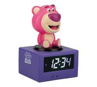 Paladone Toy Story Lotso - Sveglia digitale con luce notturna e musica, con licenza ufficiale Disney Pixar, orologio per camera da letto per bambini, alimentato a batteria, idea regalo divertente e