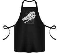 Palaeontology Velociraptor Teschio Dinosauri Cotone Grembiule 100% Biologico