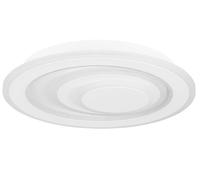 Plafoniera Contemporanea Palagiano 1 Acciaio Bianco Led Integrato 14,7W