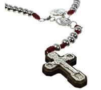 Palais du Rosaire Rosario da combattimento di San Michele con libretto francese e inglese - Rosario da combattimento - Culto cristiano in metallo