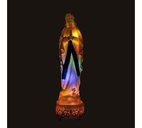 Palais du Rosaire Statua della Vergine Maria Luminosa a Pile in Resina 31cm - Negozio Cristiano - Culto Cristiano in Resina