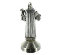Palais du Rosaire Statua di San Benedetto in metallo con supporto magnetico 5cm - Statua di Santi - Culto cristiano in metallo