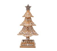 PALAIS ROYAL Abete Albero di Natale Pan di Zenzero 25cm Resina Decorazione Natal