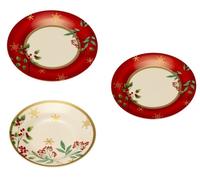 Palais Royal art. 1024063 servizio tavola 18pz Hyver decoro Natalizio