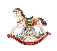 PALAIS ROYAL Cavallo a Dondolo in Poliresina Carillon con LED e Movimento 32x27c
