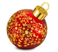 PALAIS ROYAL Palla di Natale Sfera Inclinata Decorazione Natalizia con LED 30cm