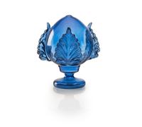 PALAIS ROYAL Pumo Pomo Pugliese Decorazione Vetro H20cm Blu