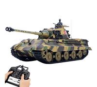 Palapozzy 1/16 RC Tank per adulti, 2.4G tedesco Henschel Tiger King Battle RC modello di carro armato con effetto di tiro del fumo sonoro, modello di veicolo RC per appassionati militari (Edizione