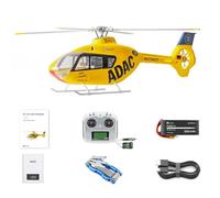 Palapozzy Flywing EC135 470 Classe RC elicottero per adulti con controller di volo H1 e posizionamento GPS Beidou, elicottero RC 6CH (RTF/Mode 1/2 commutabile)