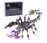 Palapozzy Kit di puzzle 3D in metallo, a forma di scorpione, fai da te, biomimetico, re scorpione, in metallo, per collezionisti (200 pz/viola)