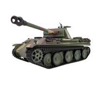 Palapozzy Modello di carro armato tedesco Panther G RC in scala 1/16, modello di carro armato principale con telecomando 2.4G con suono e luci e BBs di tiro, modello di veicolo militare per adulti