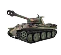 Palapozzy Modello di carro armato tedesco Panther G RC in scala 1/16, modello di carro armato principale con telecomando 2.4G con suono e luci e BBs di tiro, modello di veicolo militare per adulti