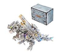 Palapozzy Puzzle 3D in metallo per adulti, dinosauro, assemblaggio fai da te, kit di modelli meccanici animali per adulti con attrezzature, set di decorazioni alla moda regali (1350+PCS)