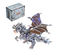 Palapozzy Puzzle 3D in metallo per adulti, dinosauro, assemblaggio fai da te, kit di modelli meccanici animali per adulti con ali, set di decorazioni alla moda regali (1450+PCS)