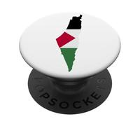 Palastine Map, Palestinian Love Illustration Graphic Design PopSockets PopGrip Adesivo