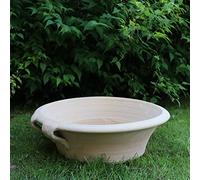 Palatina Werkstatt Crocus - Vaso per piante in terracotta, 40 cm, pezzo unico realizzato a mano, ideale per il giardino e gli esterni