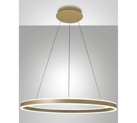 PALAU LAMPADARIO A SOSPENSIONE ORO OPACO D. 80CM A LED 3000K - 64W - 6980 lm DIMMERABILE