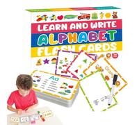 Palaufr Flash Card per l'Apprendimento 'Alfabeto - Carte Colorate per Riconoscimento Lettere Bambini | Giocattolo Educativo Per La Prima Infanzia Per Casa Aula Interni E Viaggi