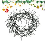 Palaufr Luci delle Fate Alimentate a Batterie - 100 Luci LED per Albero di Natale,8 Modalità per Interni Finestra Portico Feste Decorazioni Casa Natale Esterno