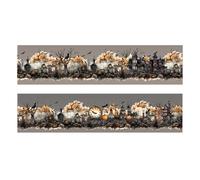 Palaufr Set Di Per Album Di Ritagli,Set di Tematici Festivi | Rotolo Adesivi Decorativi Gotici Festivi Per Creazioni Album Diari Regali