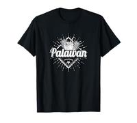 Palawan Souvenir Vintage Vacanza retrò Isola Filippine Maglietta