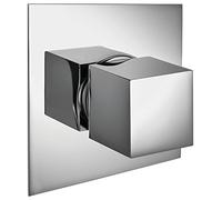 Palazzani deviatore incasso a 3 vie senza stop attacchi da 1/2 pollice Young Track Qadra cromo