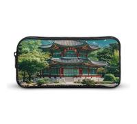 Palazzo coreano Architettura delle Coree Astuccio Grande Capacità Penna Sacchetto Sacchetto di Cancelleria Organizzatore Trucco Bag