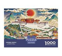 Palazzo del Potala Puzzle in Legno Impermeabile DIY Puzzles Da 1000 Pezzi Regali Per Adulti Impossibili Per Decorazioni Domestiche