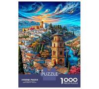 Palazzo dell'Alhambra Puzzle 1000 Pezzi, Impossibile Jigsaw Puzzle Per Adulti Bambino, Giochi Stimolanti Per Tutta La Famiglia 70x50cm/1000pcs
