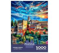 Palazzo dell'Alhambra Puzzle 1000 Pezzi, Jigsaw Puzzle Per Adolescenti E Bambini, Giochi Stimolanti Per Tutta La Famiglia 70x50cm/1000pcs