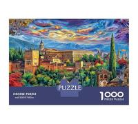 Palazzo dell'Alhambra Puzzle 1000 Pezzi, Jigsaw Puzzle Per Adulti E Ragazzi Dai 14 Anni in Su, Gioco Di Puzzle 38x26cm/1000pcs